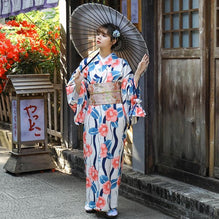 Floral Pattern Girl's Formal Wear Japanese Kimono Floral Pattern Girl's Formal Wear Japanese Kimono