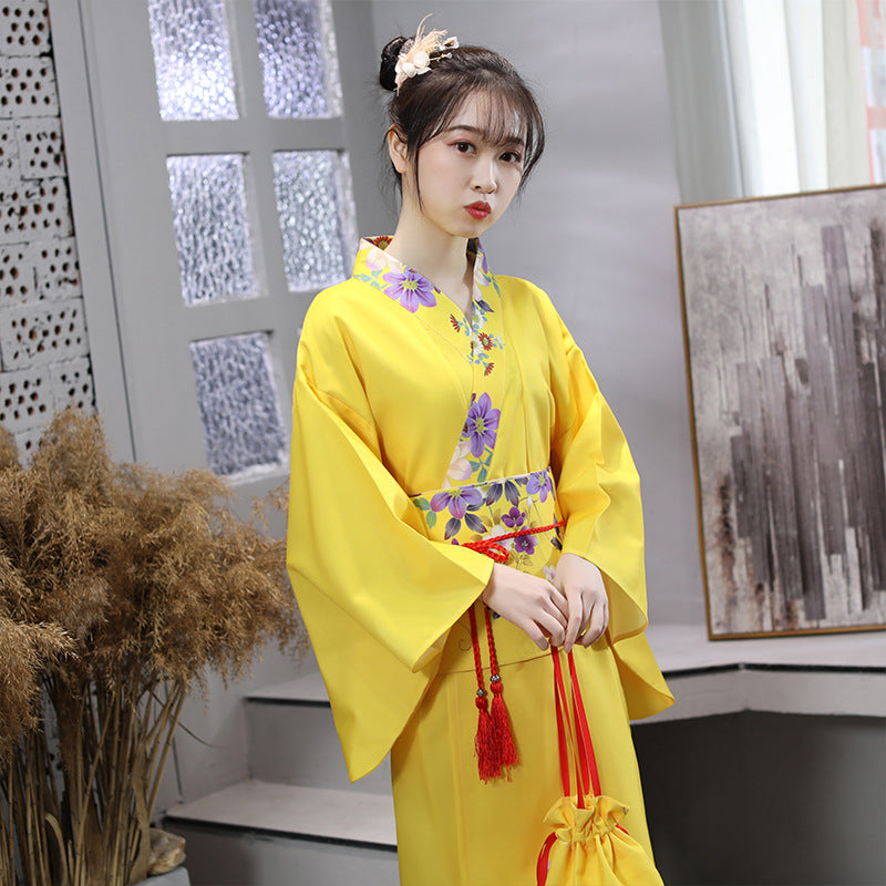 IDREAMMART Traditional Japanese Kimono Retro Samurai Robe