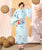 Bird & Floral Pattern Traditional Japanese Kimono Women's Yukata