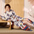 Kimono tradicional japonés floral Yukata de mujer