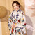 Traditioneller japanischer Kimono mit Blumenmuster für Damen Yukata