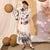Modello di bambù Kimono tradizionale giapponese floreale Yukata . da donna