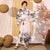 Patrón de bambú Kimono tradicional japonés floral Yukata de mujer