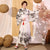 Bambusmuster Traditioneller japanischer Kimono Blumen Frauen Yukata