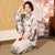 Motif Bambou Kimono Japonais Traditionnel Floral Yukata Femme