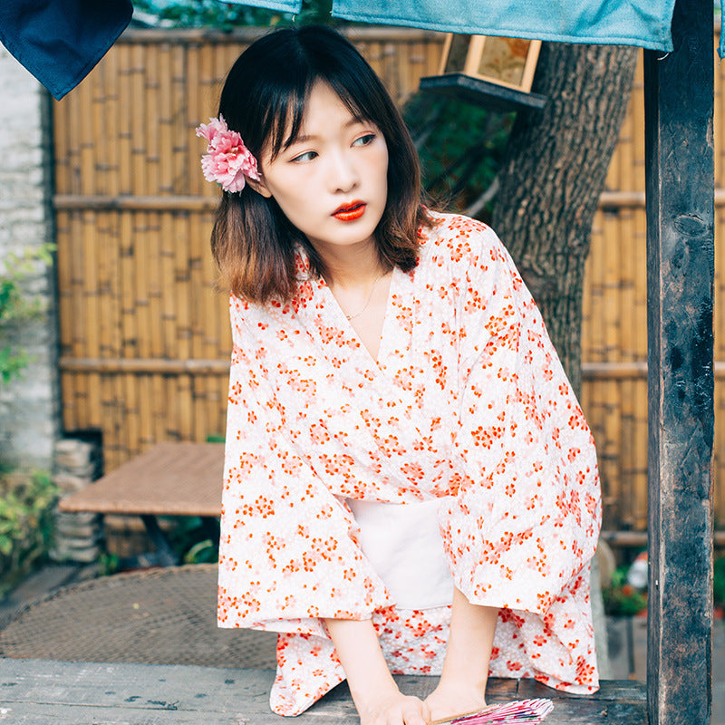 Modern Japanese Kimono Streetwear Style w/ Lace Face Mask