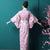 Traditioneller japanischer Kimono mit Blumenmuster für Damen Yukata