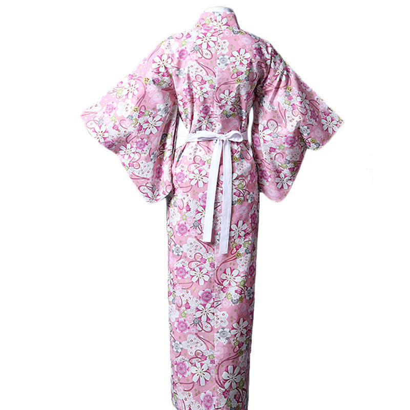 Traditional Japanese Kimono Floral Women's Yukata
