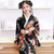Traditioneller japanischer Kimono für Mädchen mit Blumenseide Yukata