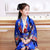 Kimono tradizionale giapponese da bambina in seta floreale Yukata