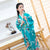 Kimono Traditionnel Fille Paon & Motif Floral Yukata Japonais