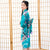 Kimono Traditionnel Fille Paon & Motif Floral Yukata Japonais