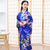 Kimono Traditionnel Fille Paon & Motif Floral Yukata Japonais