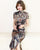 Traditional Cheongsam Full Length Floral Silk Chinese Dress