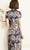 Vestido chino tradicional de seda floral Cheongsam de cuerpo entero