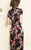 Robe chinoise traditionnelle en soie florale pleine longueur Cheongsam