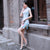 Classic Floral Silk Cheongsam Mini Chinese Dress Evening Gown