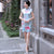 Classic Floral Silk Cheongsam Mini Chinese Dress Evening Gown