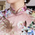 Plus Size Floral Silk Cheongsam Knee Length Chinese Dress Day Dress