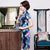 Robe de jour en soie florale Cheongsam longueur au genou de grande taille