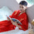 Dragon Embroidery Silk Blend Loungewear Sleepwear Bathrobe