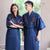 Wintersweet Embroidery Silk Blend Loungewear Sleepwear Bathrobe