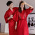 Wintersweet Embroidery Silk Blend Loungewear Sleepwear Bathrobe