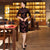 3/4 Sleeve Knee Length Floral Velvet Cheongsam Chinese Dress