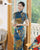 3/4 manga floral bordado terciopelo tradicional cheongsam vestido chino vestido de madre