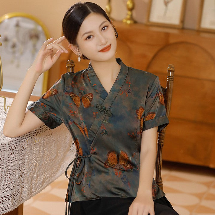 Chinese satin top cheap