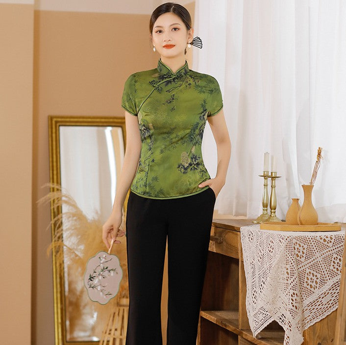 Modern discount cheongsam blouse