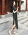 Short Sleeve Silk Traditional Cheongsam Chinese Dress with Lace Edge