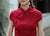 Camicia cinese con maniche ad aletta in cotone tradizionale cheongsam con maniche ad aletta