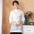 Mandarin Sleeve Lotus Print Traditional Cheongsam Top Chinese Blouse