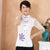 Floral Embroidery Illusion Sleeve Traditional Cheongsam Top Chinese Shirt