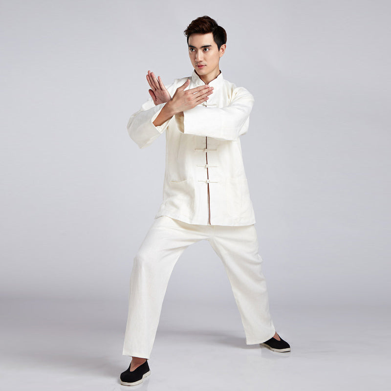 Mandarin Collar Signature Cotton Traditional Chinese Kung Fu Suit