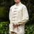 Traditioneller chinesischer Tai Chi-Anzug aus Seidenmischung mit glückverheißendem Muster