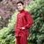 Costume de tai-chi chinois traditionnel en mélange de soie à motif de bon augure