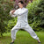Costume de Kung-fu chinois en mélange de soie à motif de bon augure