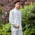 Chinesischer Kung-Fu-Anzug aus Seidenmischung mit verheißungsvollem Muster