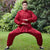 Traje de kung-fu chino de mezcla de seda con patrón auspicioso
