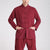 Mandarin Collar Linen Traditional Chinese Kung Fu Suit with Strap Buttons