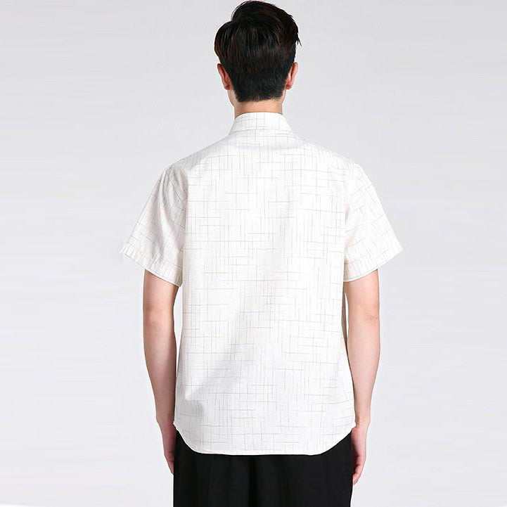 100% Cotton Short Sleeve Traditional Chinese Kung Fu Shirt