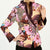 V Neck Floral Fancy Cotton Tradtional Chinese Jacket