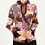 V Neck Floral Fancy Cotton Tradtional Chinese Jacket