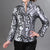 Phoenix Tails Pattern V Neck Silk Tradtional Chinese Jacket