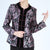 Round Neck Floral Brocade Tradtional Chinese Jacket