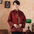Manteau de mère de veste de style chinois à manches mandarines