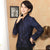 Floral Fancy Cotton Stand Collar Chinese Jacket Mother Coat