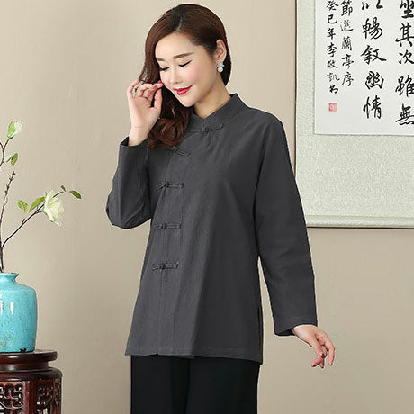 All Matched Signature Cotton Traditional Chinese Blouse